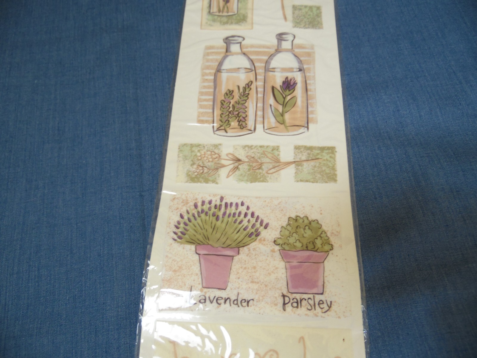 Herbs Garden Plants Kitchen Tile Backsplash Mural Wall Art Decals Peel Stick