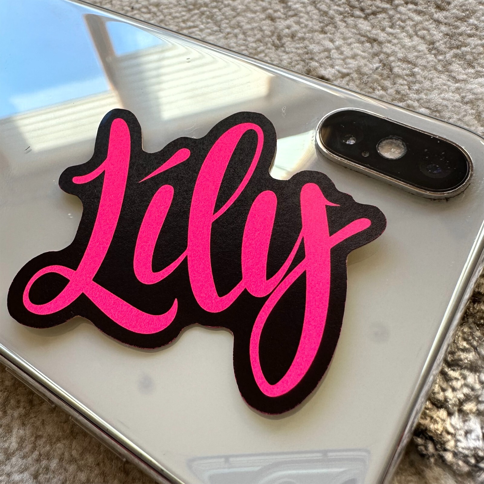 Neon Name Sticker Pack : LILY | for school or Office | graffiti | Calligraphy