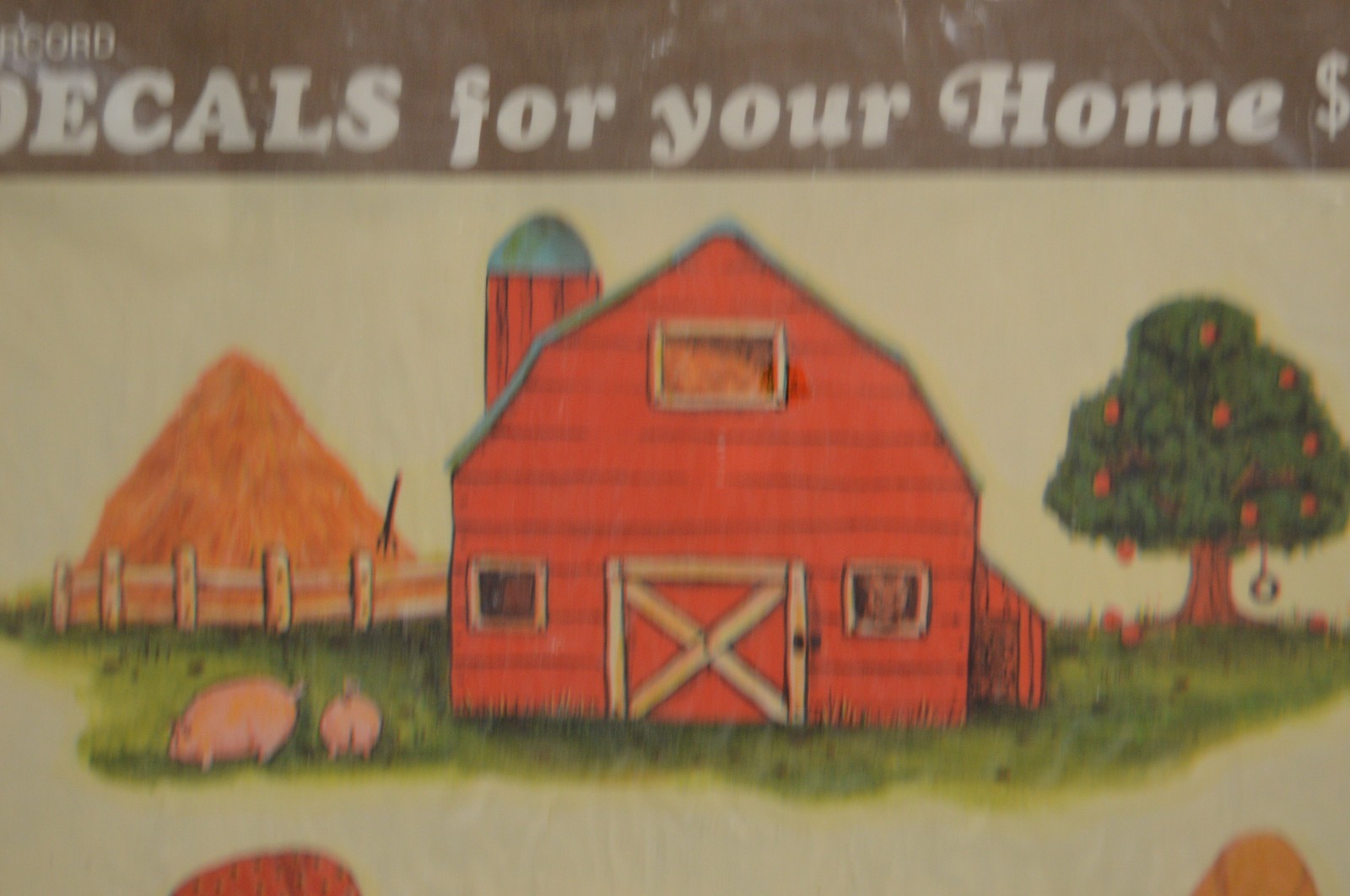 3 Vintage Meyercord Decals for Your Home Farm Barnyard Hometown Storefronts MCM