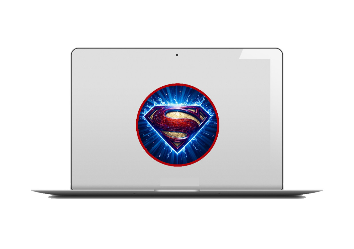Superman (Lightning Logo) 4" Vinyl Decal Handmade Vehicle Cooler Laptop Decor 26