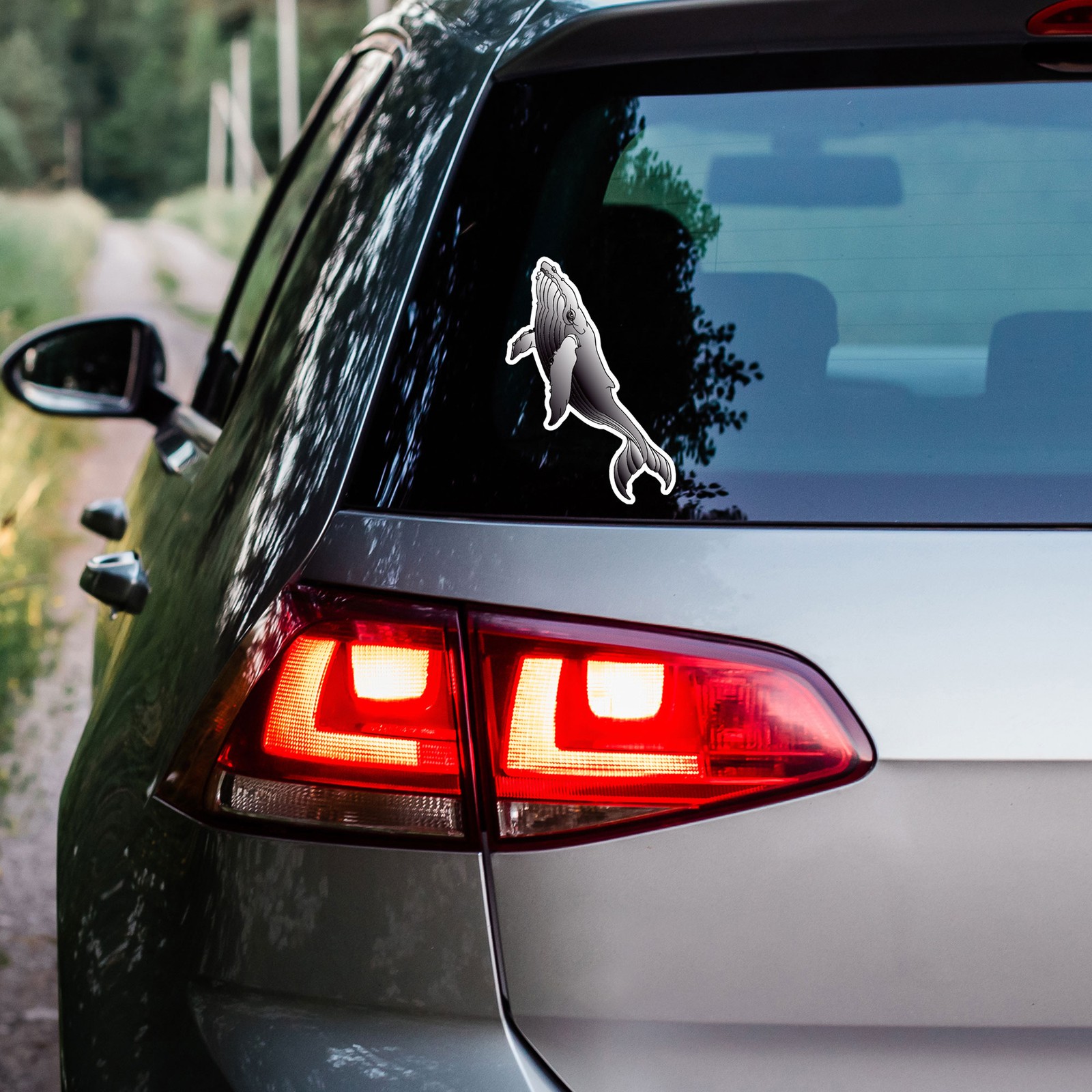 Grey Whale – Vinyl Decal Sticker – Car Window Laptop – ebn9172