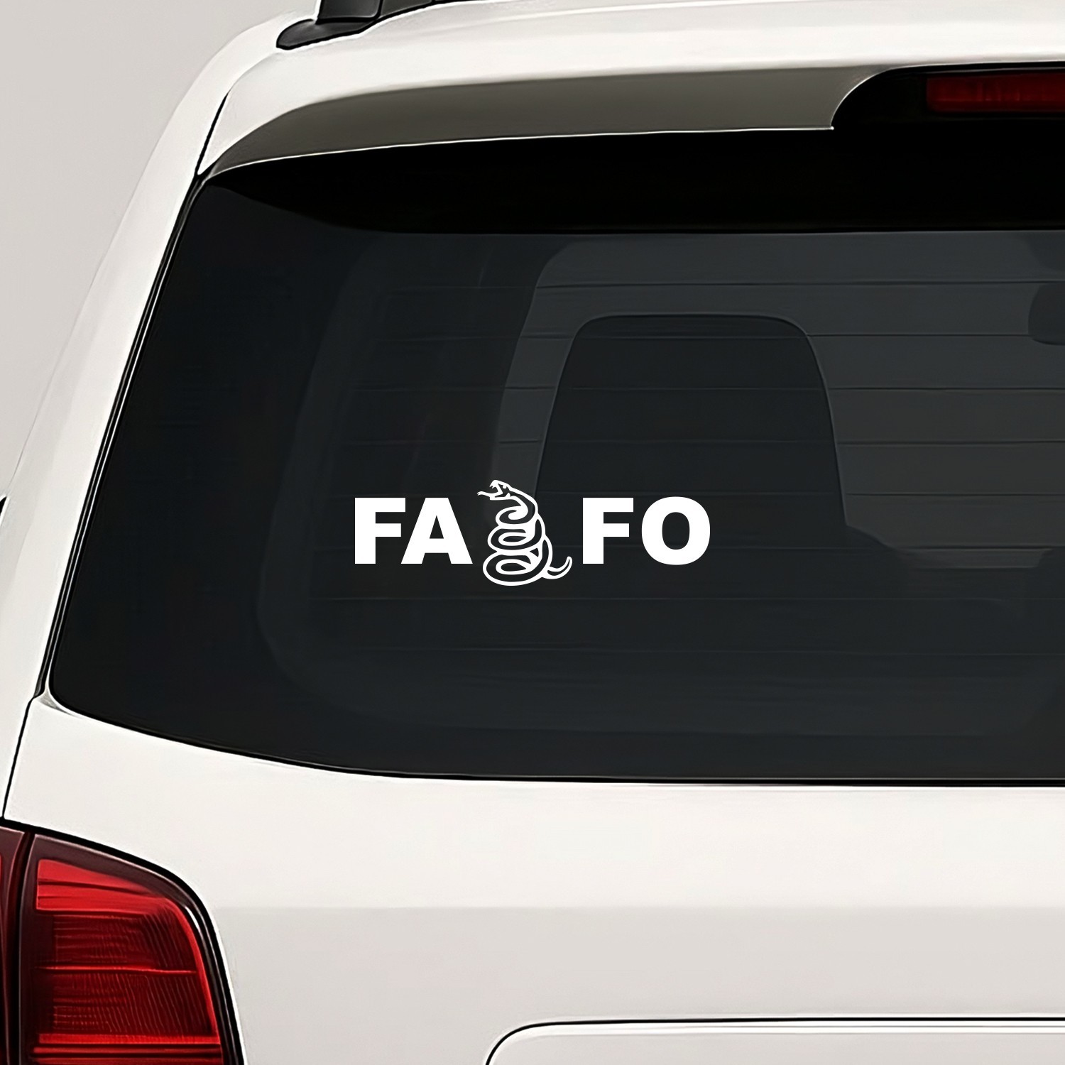 FAFO Snake Vinyl Die Cut Decal Sticker – F Around Find Out Don't Tread on Me 2A