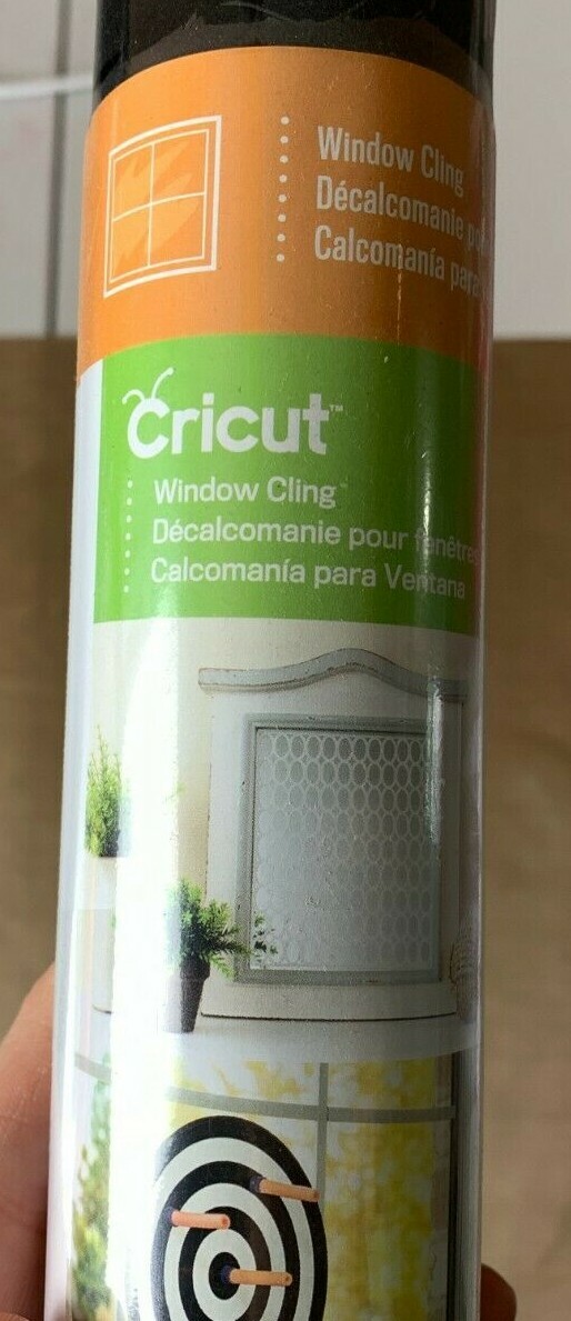Cricut Window Cling Black 2002518~1 Roll~12inches x 48 inches~Craft Window Cling