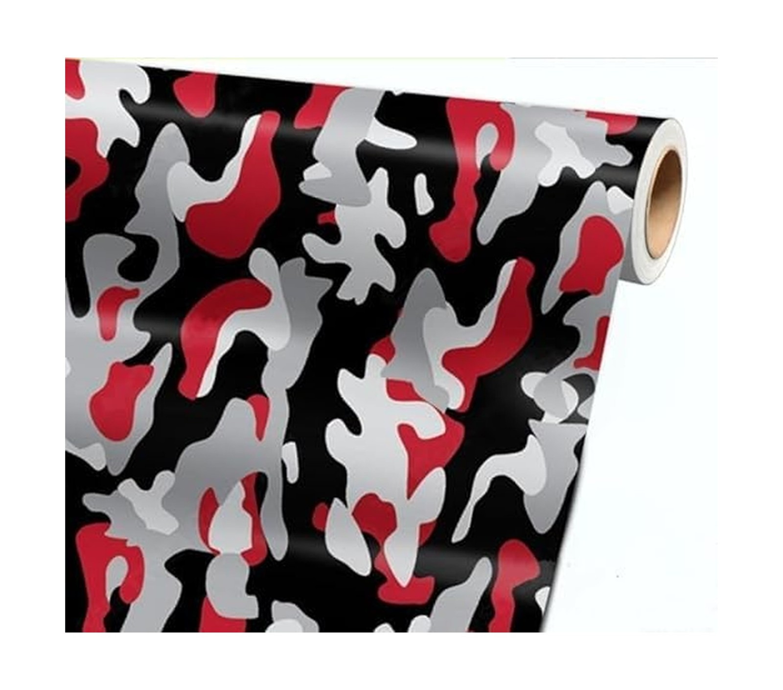 RED Black White Gray Camouflage Matte Premium Vinyl Car Wrap Decal Film Sheet…