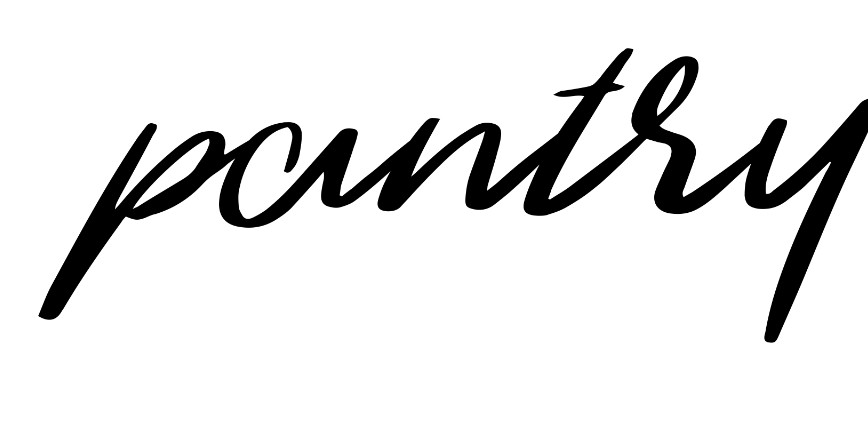Pantry Cursive Vinyl Sign Decal & Sticker for Car & Home Decor & wall Art