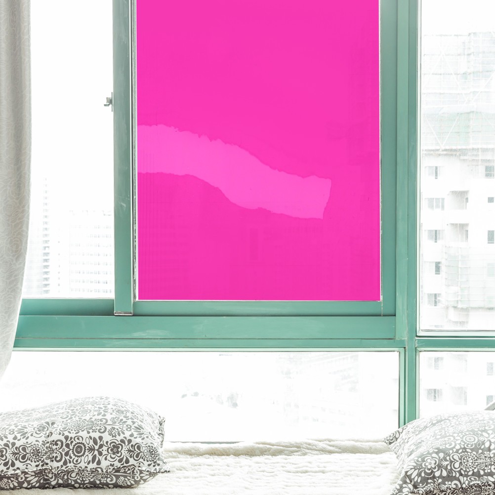 1 Roll Window Film: 3 m/118" Static Cling Window Stained Glass Film – Colored