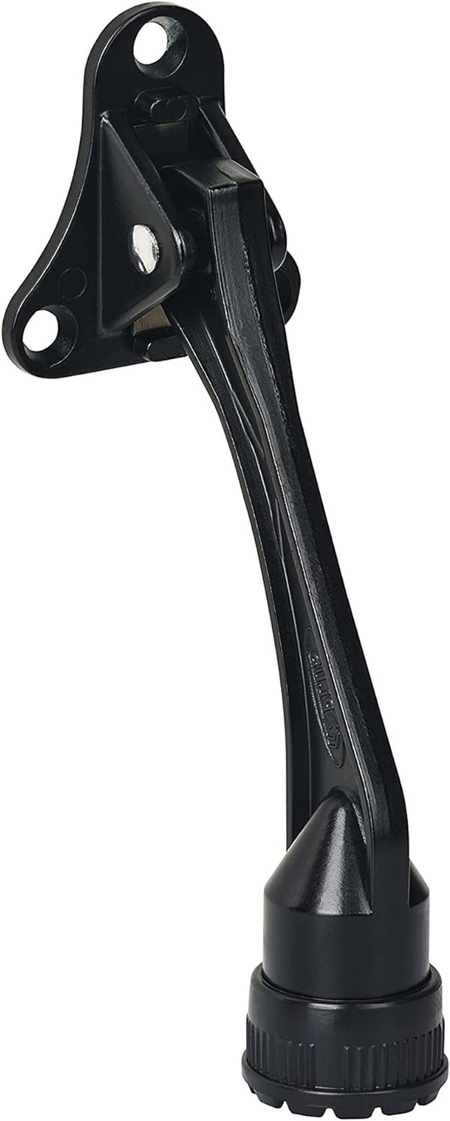 Kickdown Door Stopper,4-Inch Door Holder Kick Door Kickstand Rubber Foot (Black,