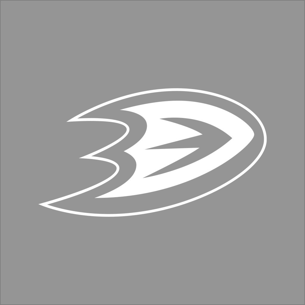 Anaheim Ducks NHL Team Logo 1Color Vinyl Decal Sticker Car Window Wall