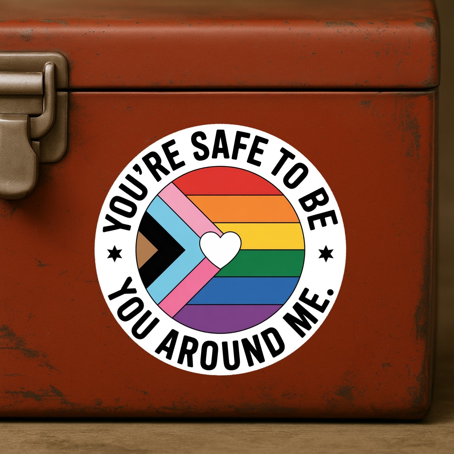 4PCS of LGBTQ+ Pride Flag Vinyl Stickers: Waterproof Decals for Laptop, Car