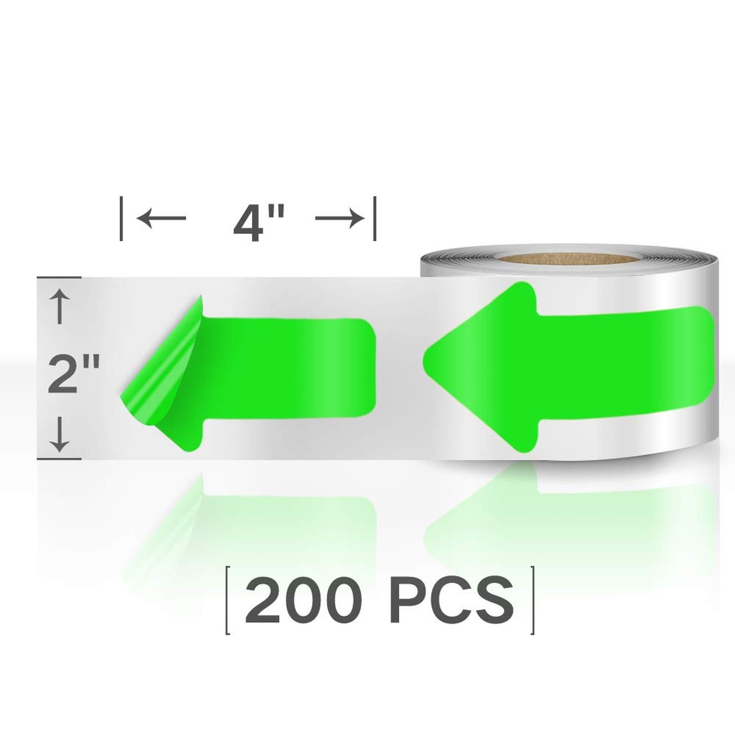 Arrow Floor Sticker Tape 2"×4" Arrow Floor Marking Sticker Sign 200 PCS Arrow…