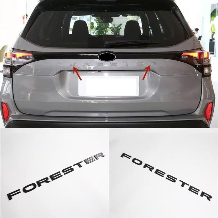 Rear Trunk Letter Emblem Decal Sticker for 2025-2026 Forester (Black) | BLACK
