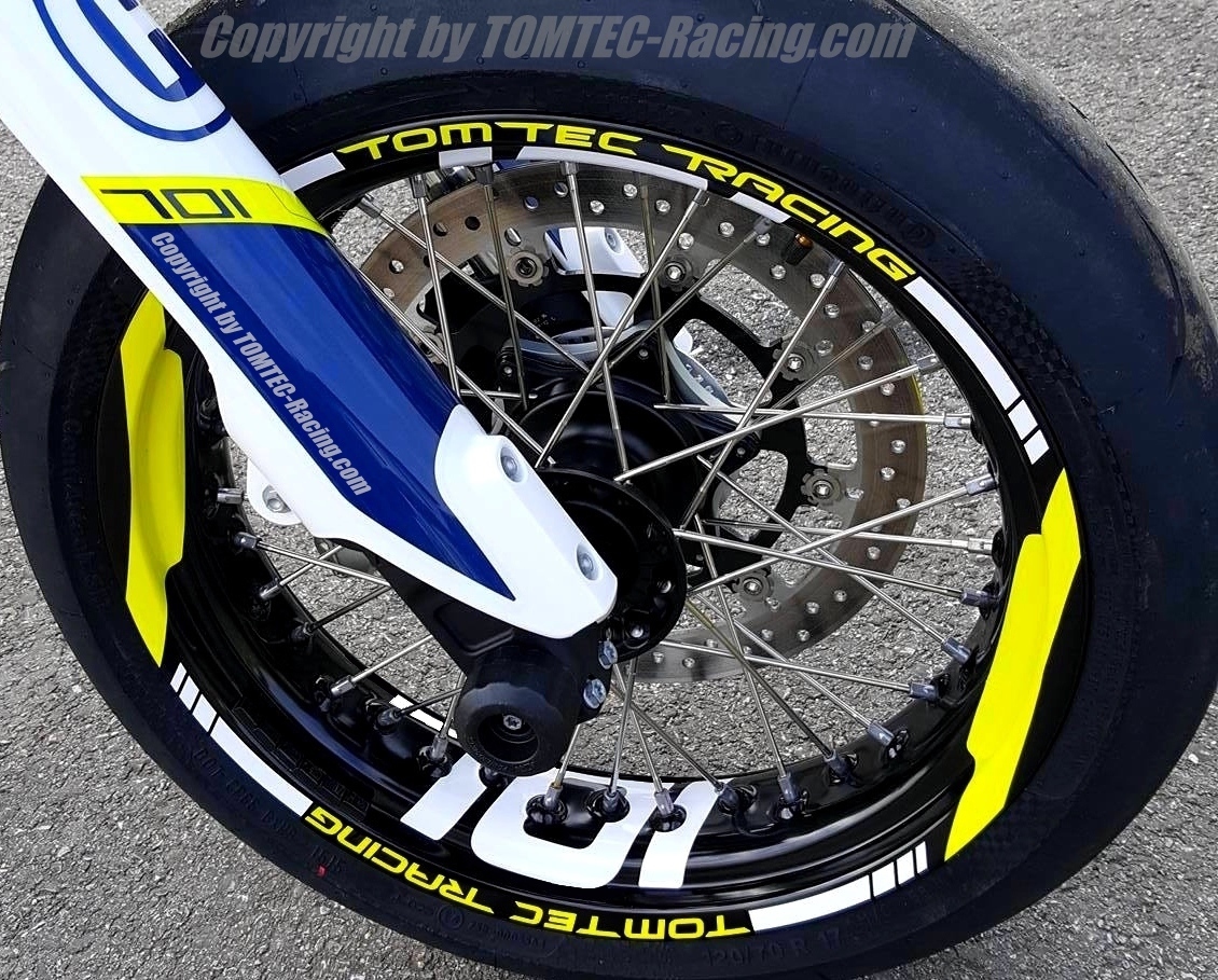 Felgenringaufkleber Wheels Decor Rims Supermoto Husqvarna 701 FS Fe 450 501 610