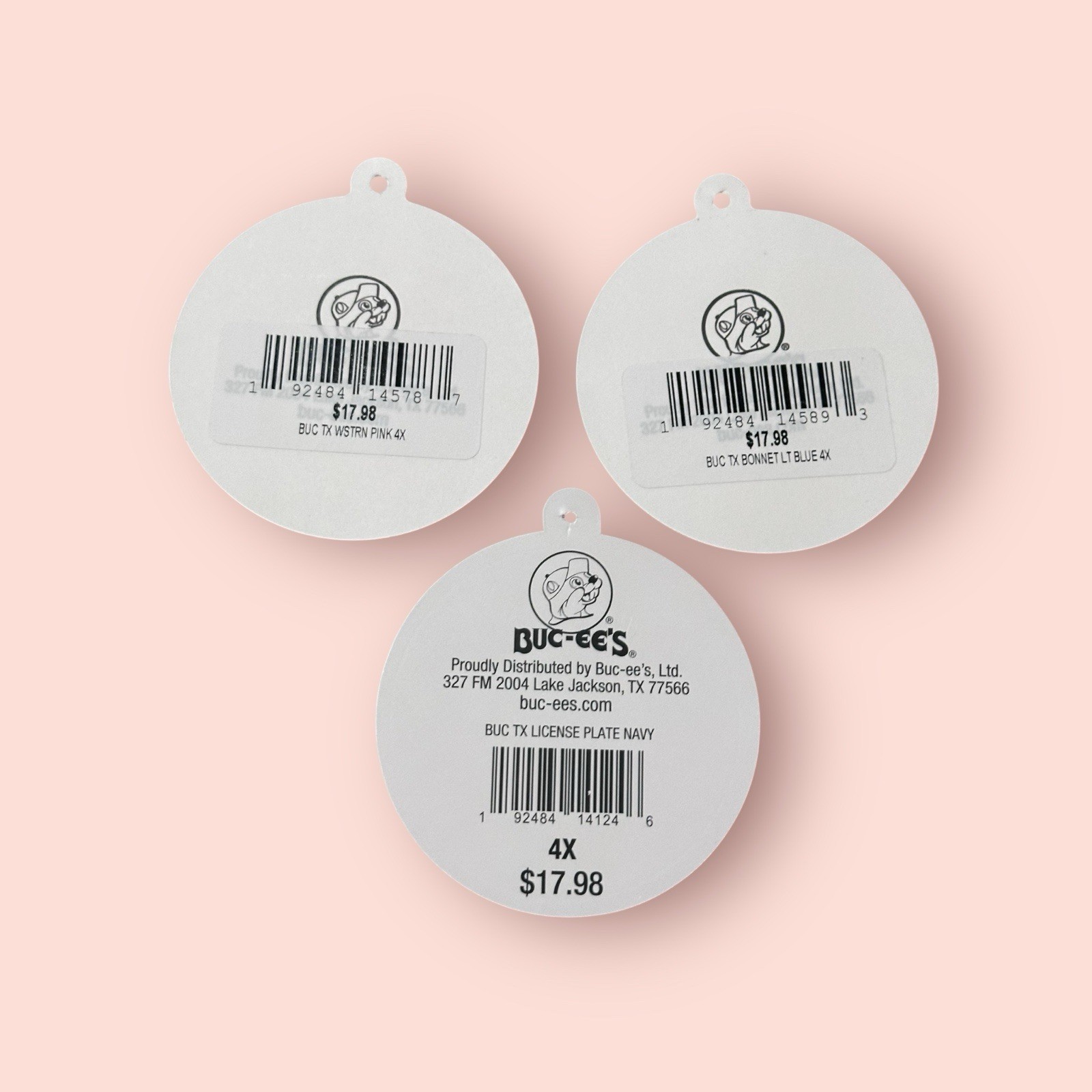 Buc-ee’s Stickers – 3 Stickers Buc-ee's Logo – Bucees Beaver Tags From Shirts B