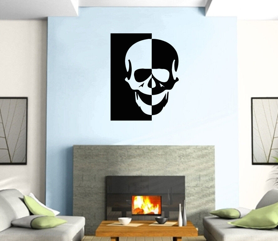 Skull Tribal Decor Mural Urban Art Wall Art Decor Vinyl Sticker z365