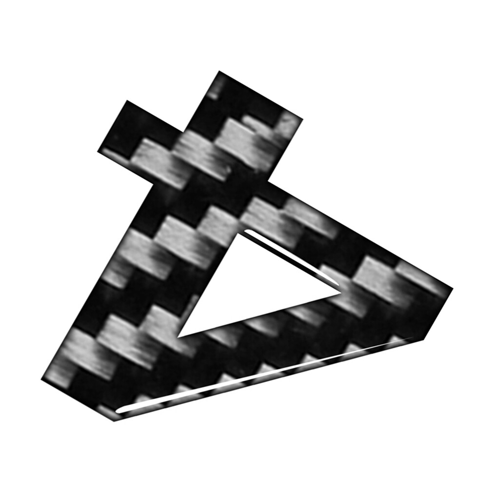 Window Door Wall Car Badge Emblem Number Signs Decals Stickers 4 Carbon Black