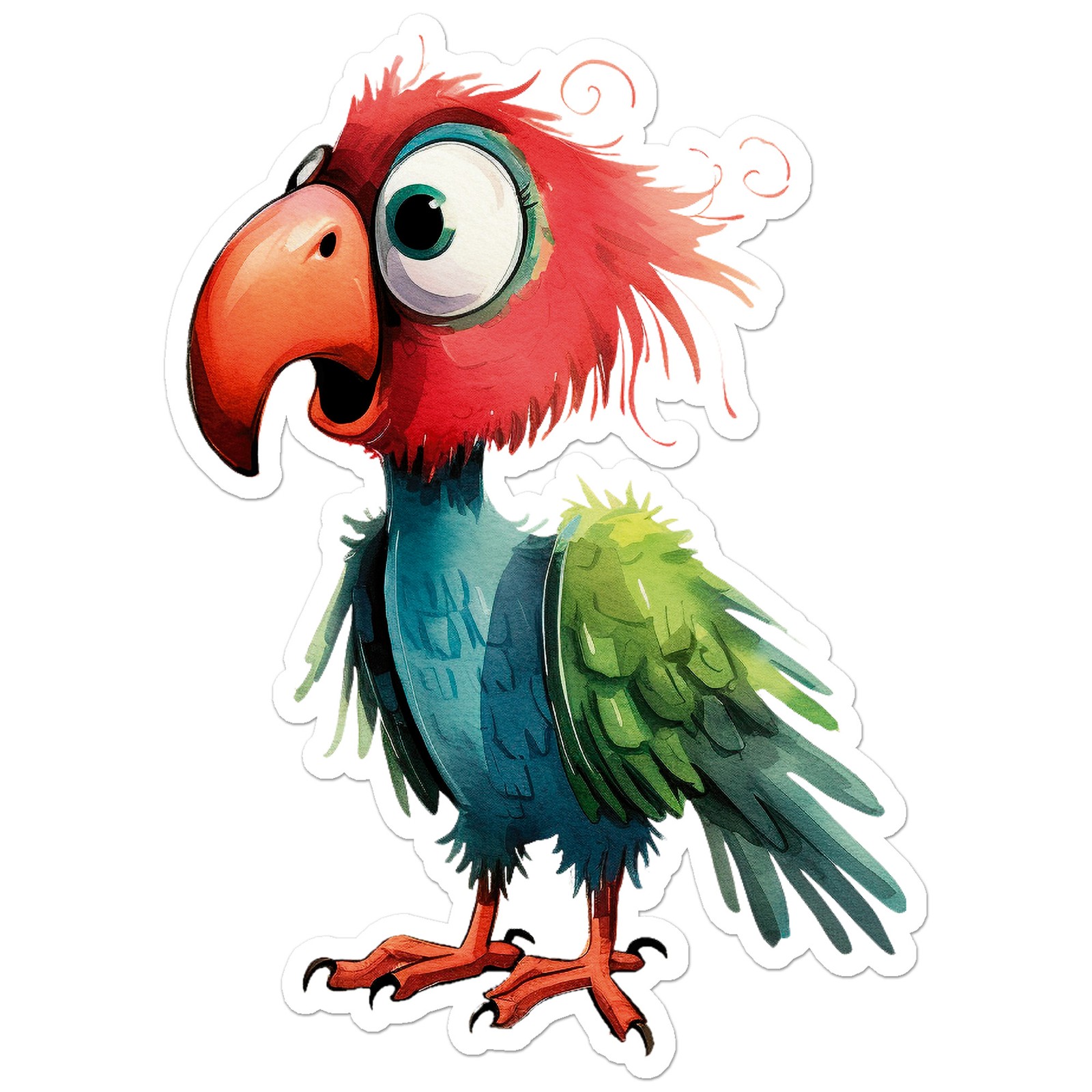 Funny Parrot – Vinyl Decal Sticker – Car Window Laptop – ebn12492