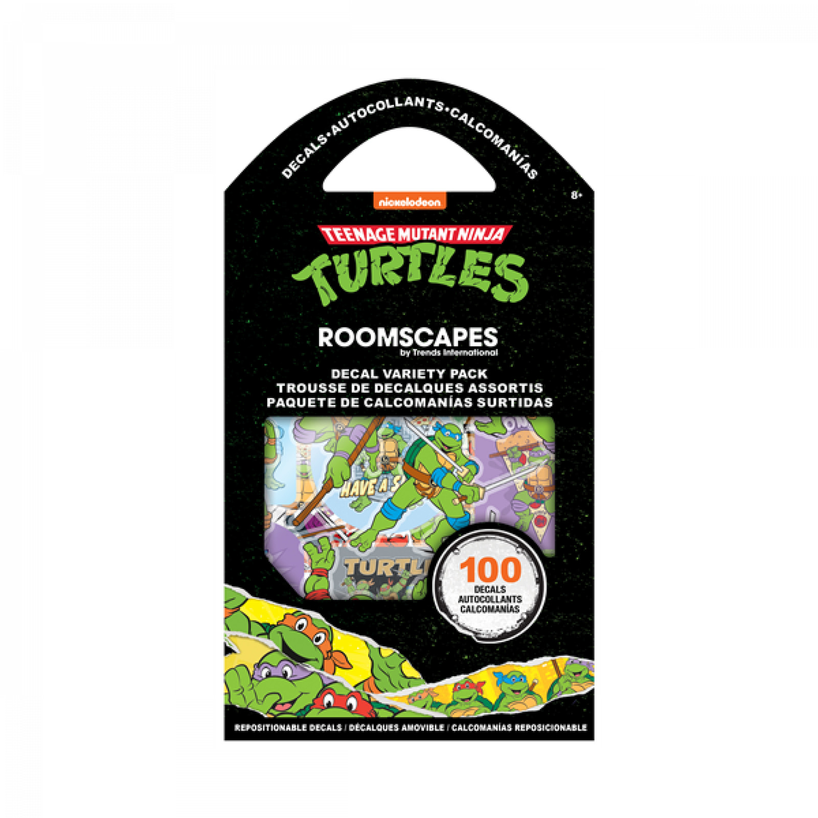 Teenage Mutant Ninja Turtles Room Decals 100-Pack Multi-Color