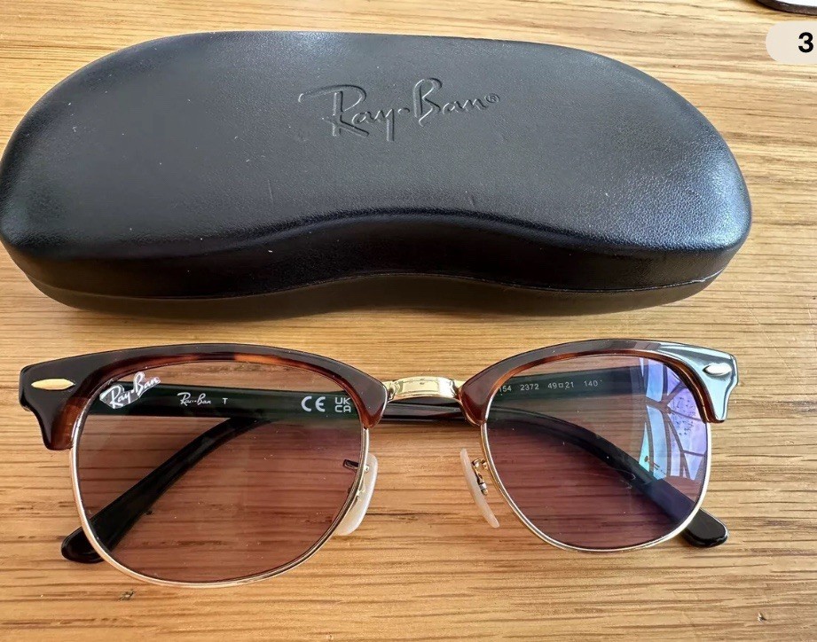 Ray Ban SMALL TRANSPARENT Sticker – Qty1 – (Tracked delivery – UK Only)