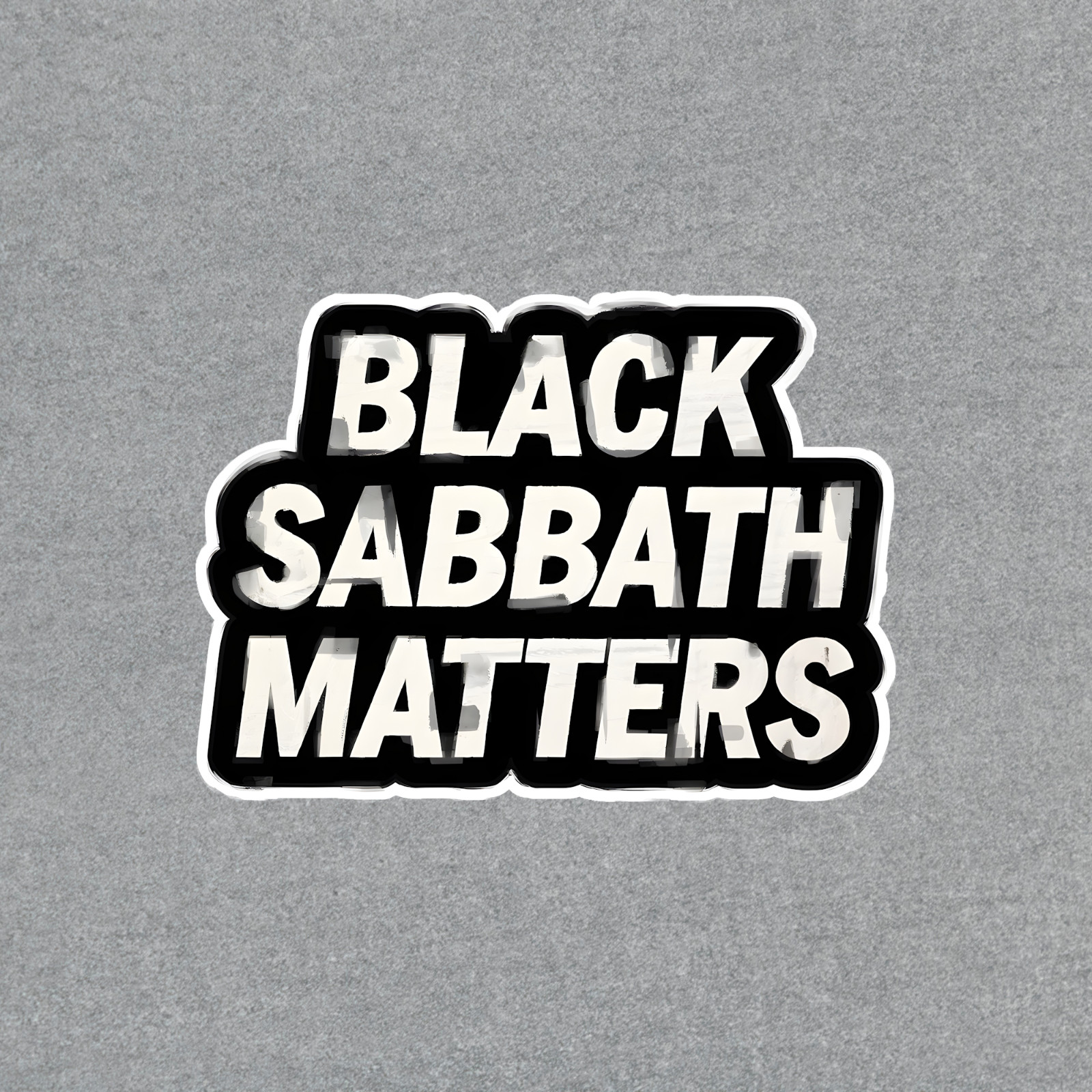 Black Sabbath Matters Sticker – Rock Music Fan Gift Idea, Car Decal, Laptop Stic