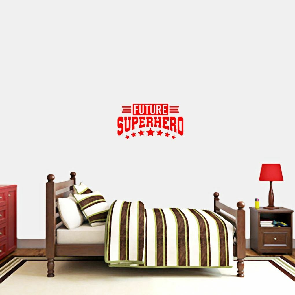Future Superhero Wall Decal – Kids, Teens, Bedroom, Playroom, Wall Sticker, Art