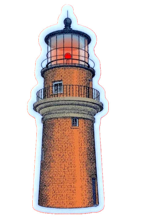 Gay Head Lighthouse MARTHAS VINEYARD Sticker *NEW* Measures 1" x 3"
