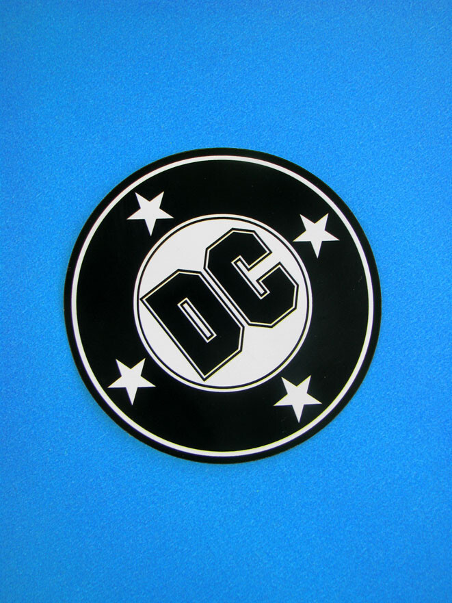 DC Logo Fridge Flex Magnet Comics Retro 1980s Flex Magnet for Car, Truck, Fridge