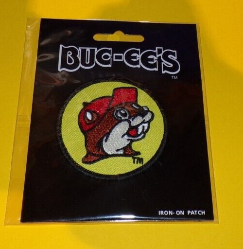 Buc-ee's Classic Beaver Logo 2.5 Round Iron On Patch