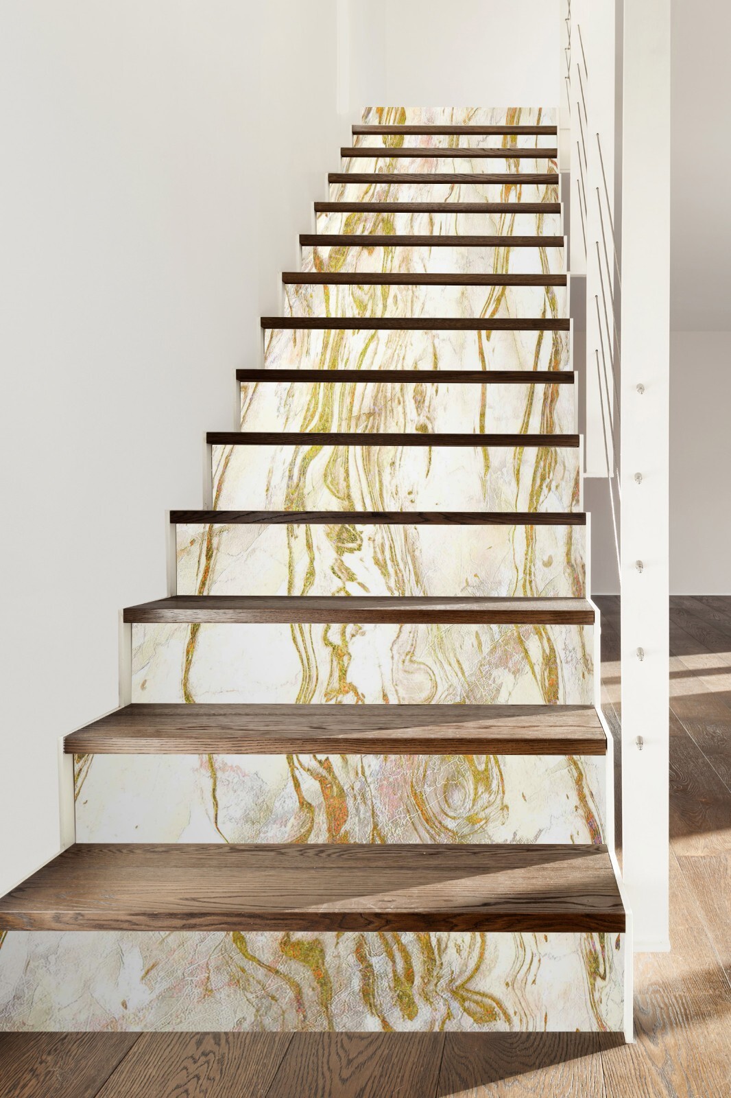 3D Golden Romance 8534 Stair Risers Decoration Photo Mural Decal Wallpaper Rom