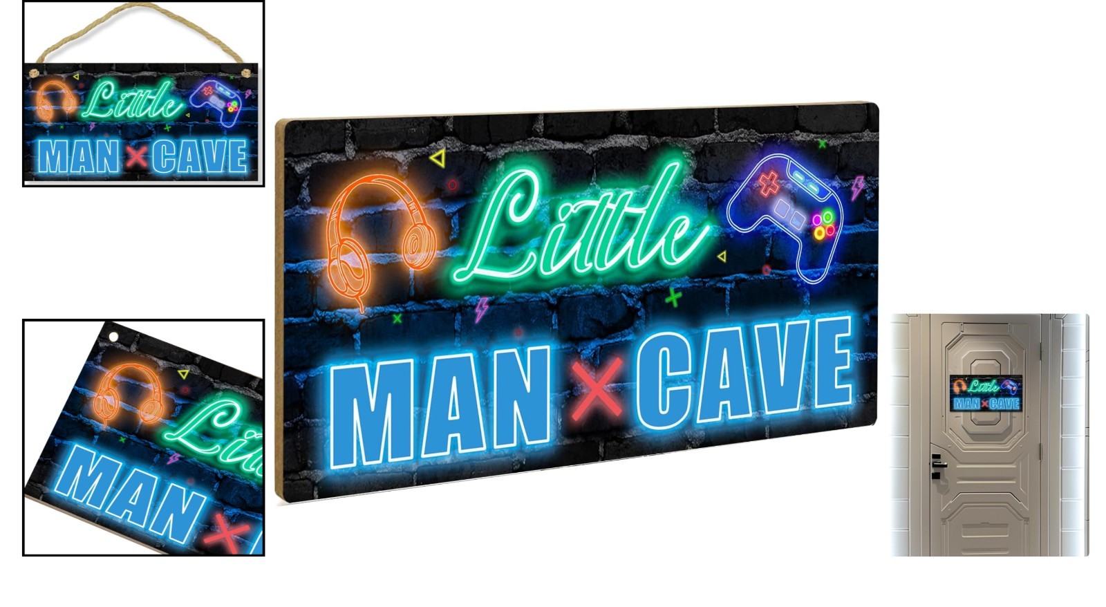 Fun 'Game Room' Door Sign for Kids – Perfect Playroom Decor, Easy Installation