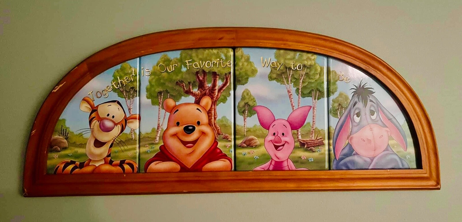 Disney decor plate collection set, together is our favorite way to be