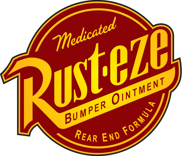 Rust-eze sticker pixar cars weatherproof bumper vinyl decal