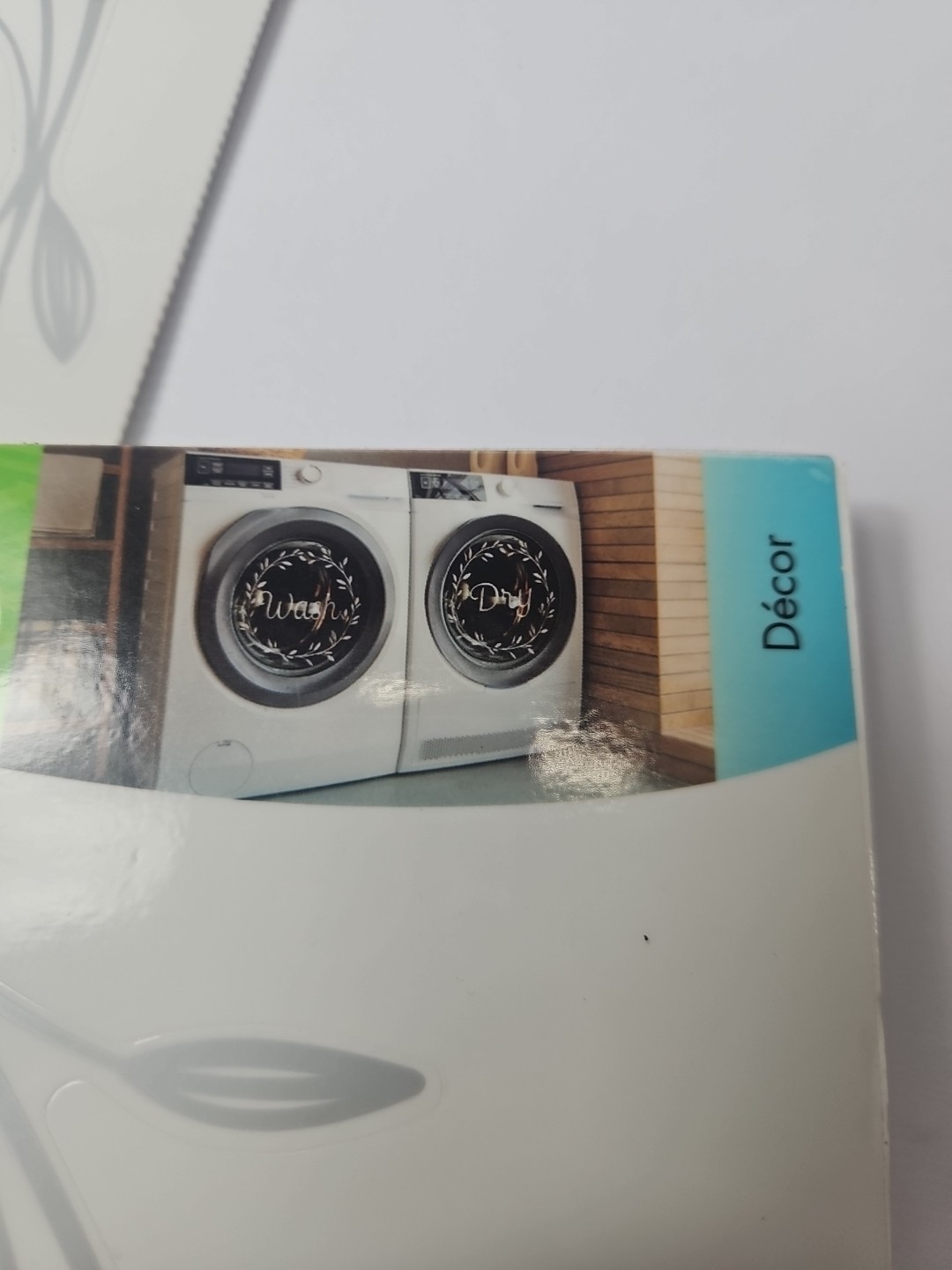 Wash and Dry Decal Sticker Vinyl Laundry Stickers For Washer And Dryer Decor