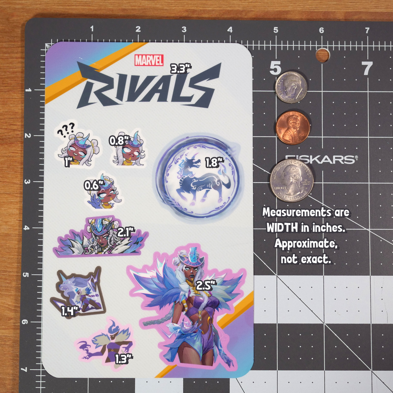 Marvel Rivals Storm (Queen of Orphans Witch Skin) Sticker Sheet