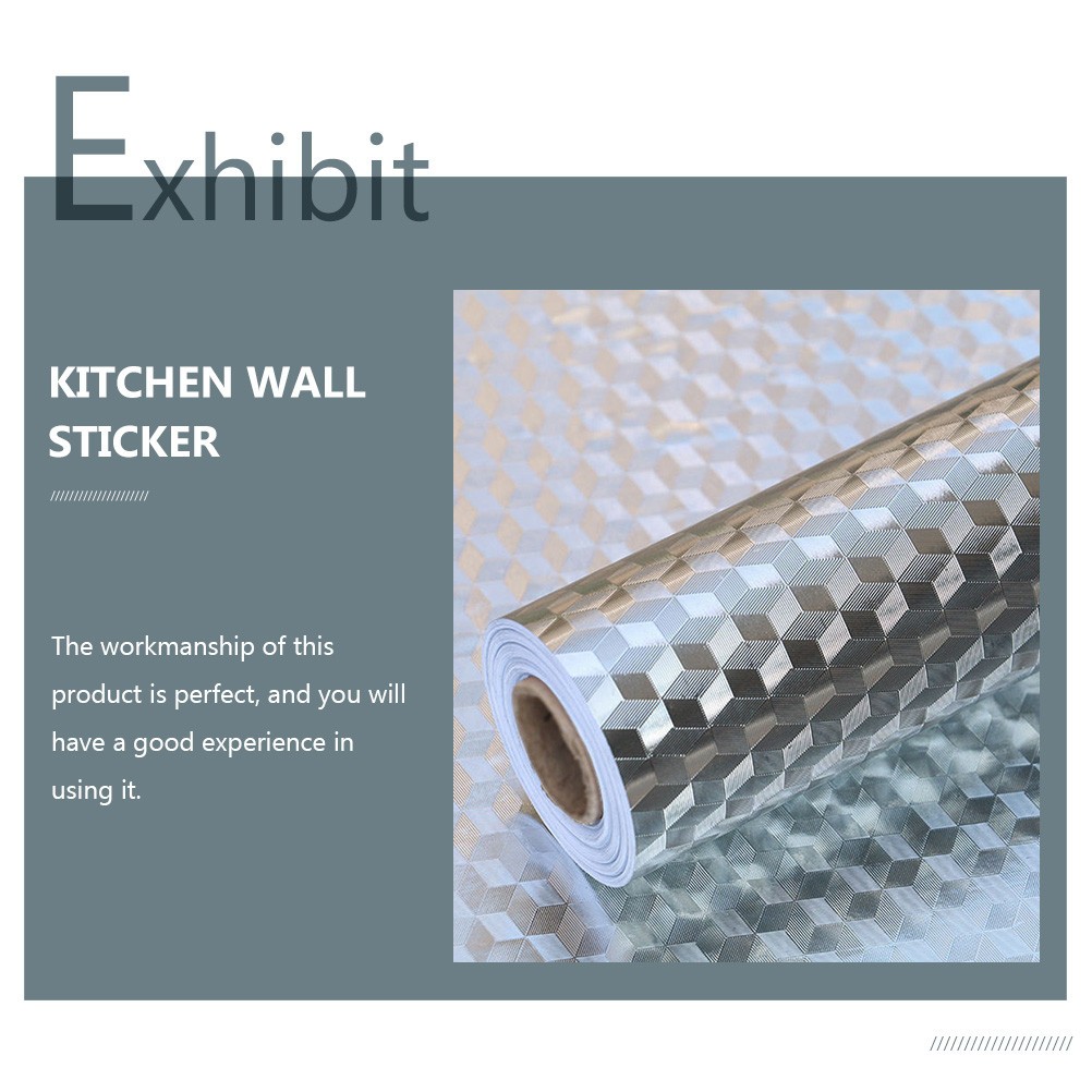 Kitchen Anti-oil Static Sticker Aluminum Foil Adhesive Tape Supply Cabinet