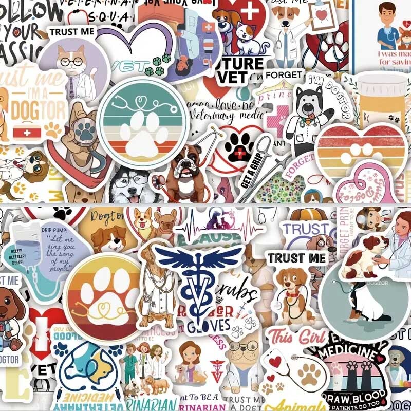 VET Vinyl Stickers [B]Future VETERINARIAN Animal Doctor DOG CAT~WATERPROOF Decal