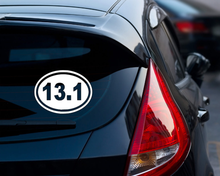 13.1 Half Marathon Vinyl Decal Sticker – Running Race Jogging Car Window