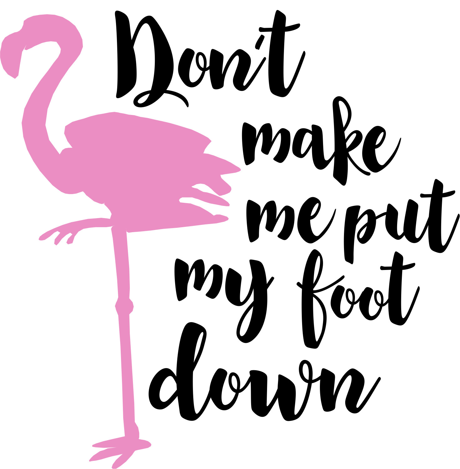 Flamingo Vinyl Decal Word Art Car Truck Window Bumper Wall Laptop Tablet RV