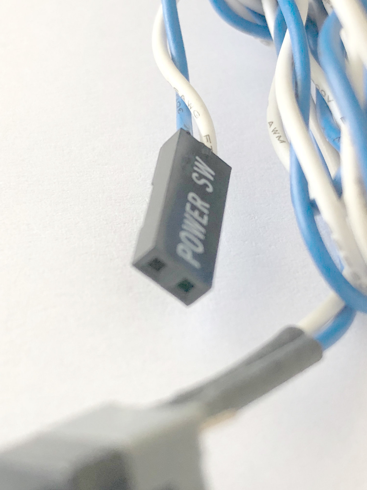 Lot 5: Front Panel On/Off Power Control Button Cable for Computer Motherboard PC