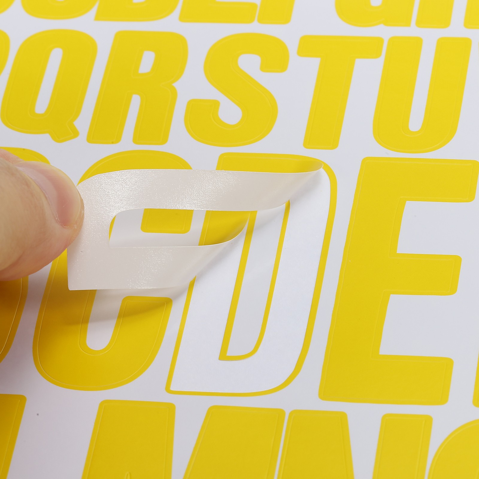 Letter Stickers 1 Inch 2 Inch 12 Sheets Self Adhesive Alphabet Sticker Yellow