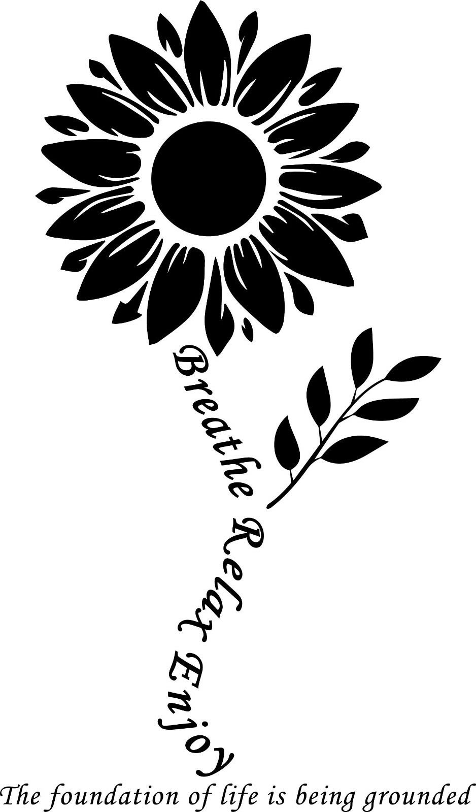 Custom Vinyl Design Phrase/Flower Decal for window Car Mailbox Craft 101