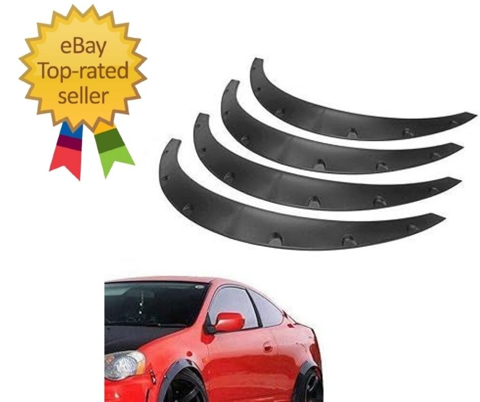 4pcs Universal 2" 50mm Fender Flares Wide Body Kit Wheel Arche
