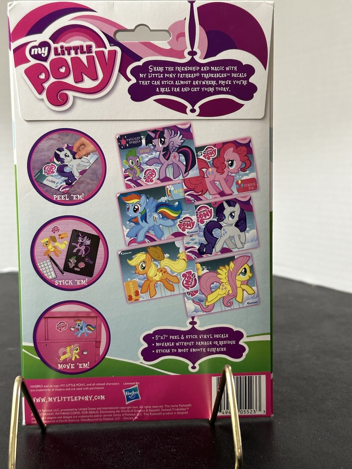 My Little Pony Friendship Is Magic Fathead Tradeables Vinyl Stickers Sealed NOS