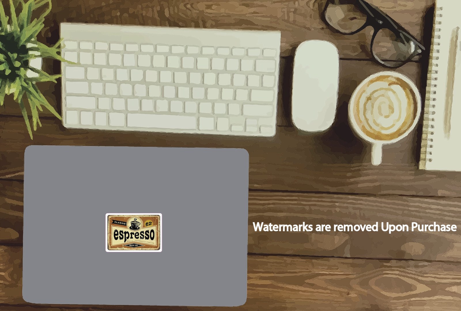 Espresso Sticker Coffee Retro Waterproof