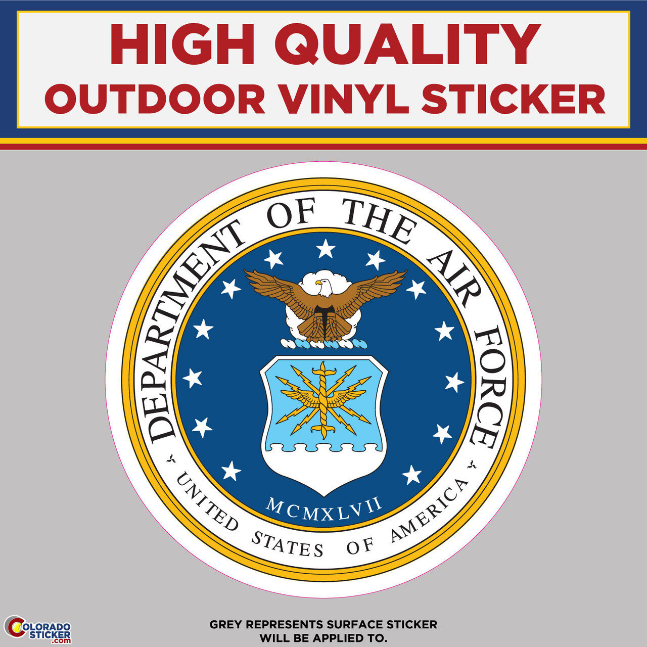 Department of the Air Force, High Quality Vinyl Stickers