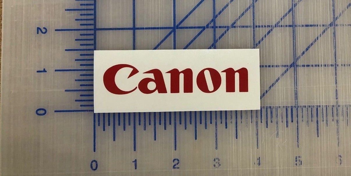 Canon Decal 3.5" 4.5" 5.5" Camera Photography Photo Laptop Window Bumper Album