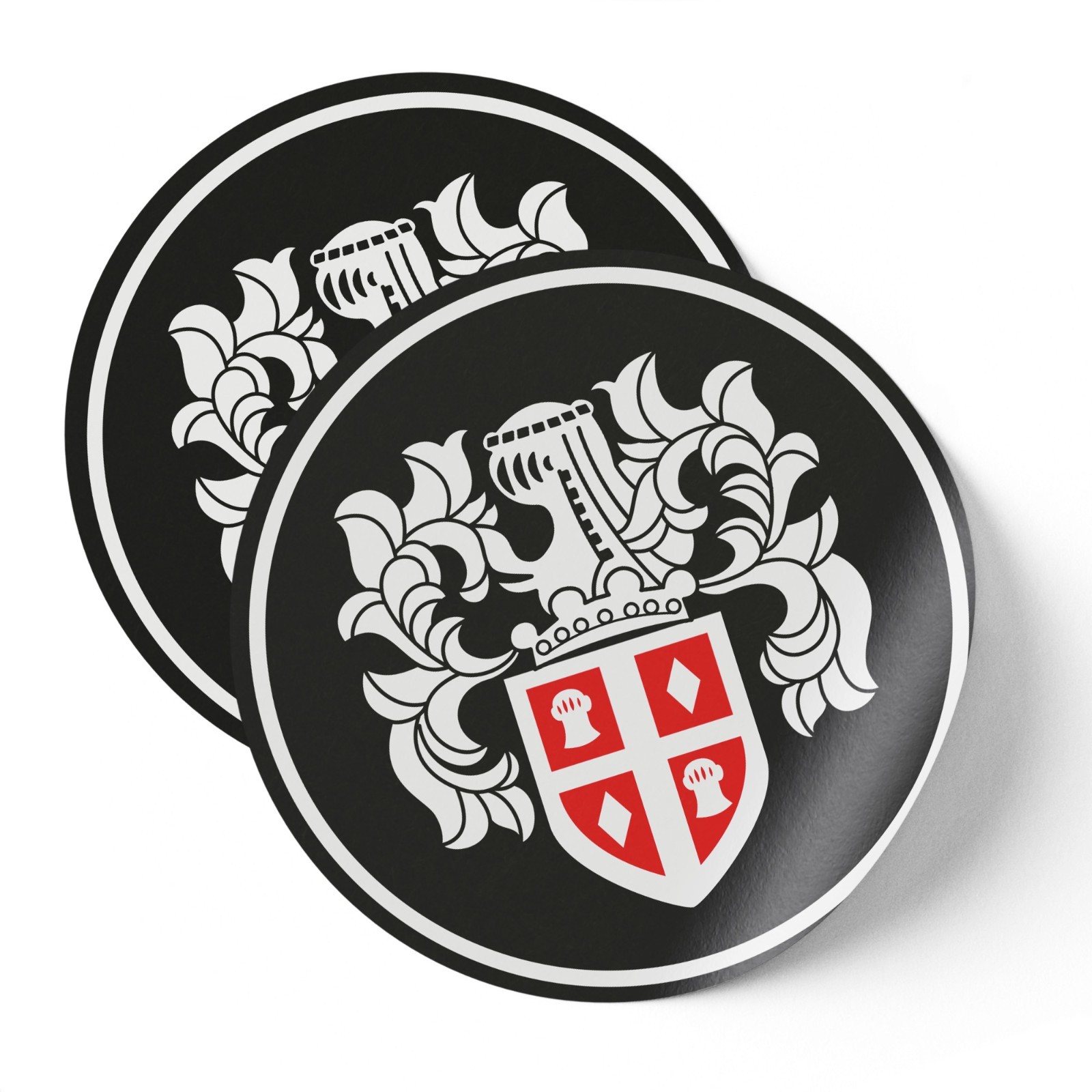 Austin Cars Crest Sticker Black Circular Classic Car Decal Licenced Product