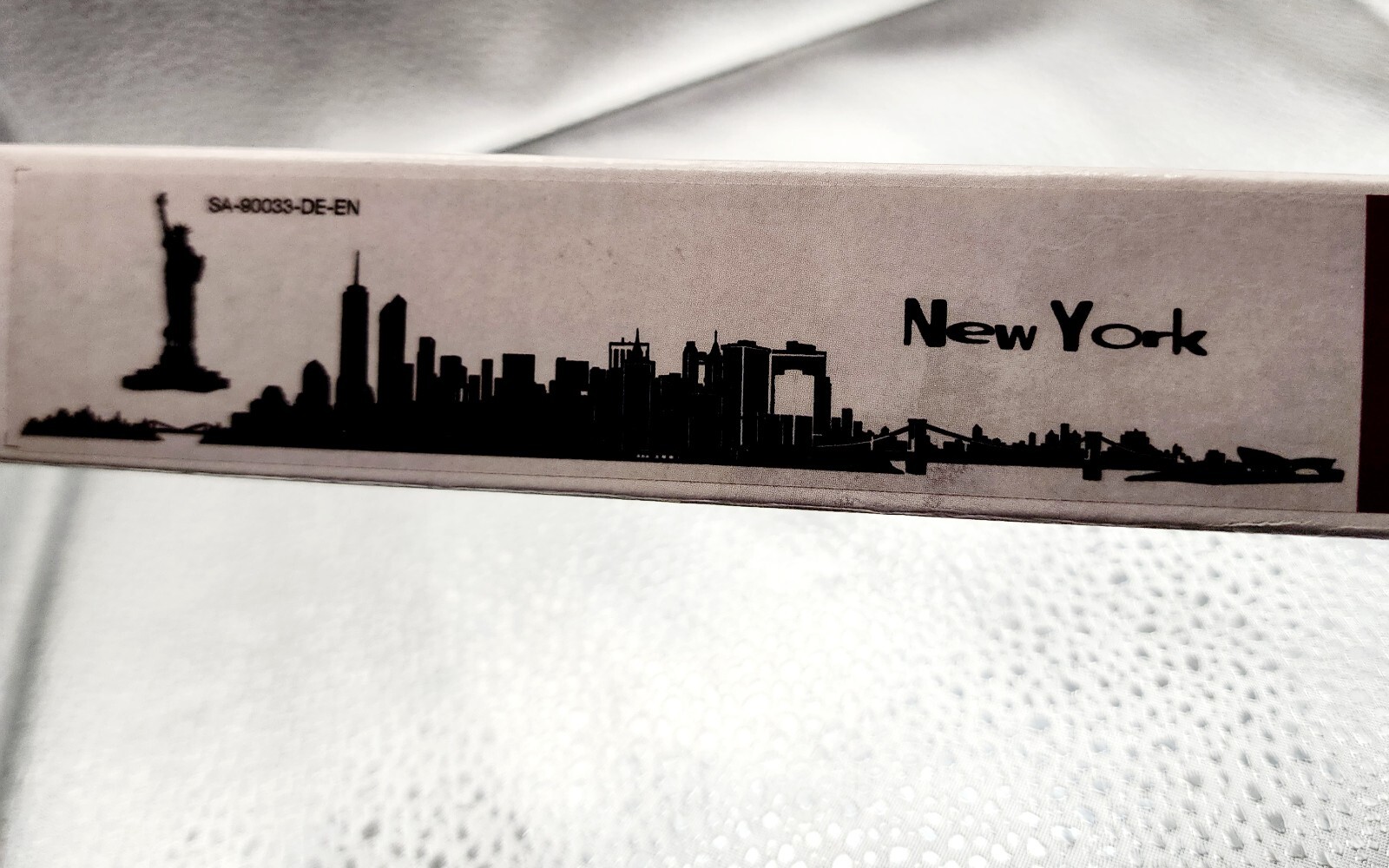 NEW YORK SKYLINE wall sticker Wandkings Aufkleberstatue Liberty 49.2×11.8 in blk