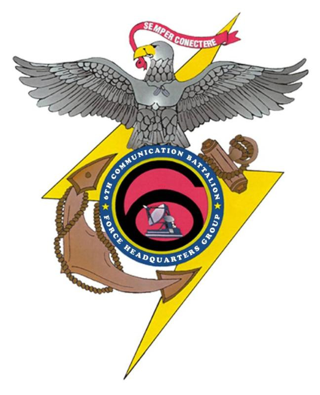 USMC 6th Communication Battalion Marines Patch U.S. Military vinyl decal for