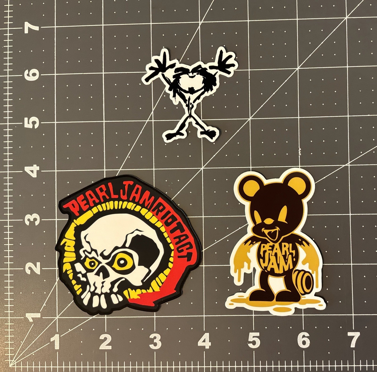 Pearl Jam Stickers 3 Sticker Lot 2