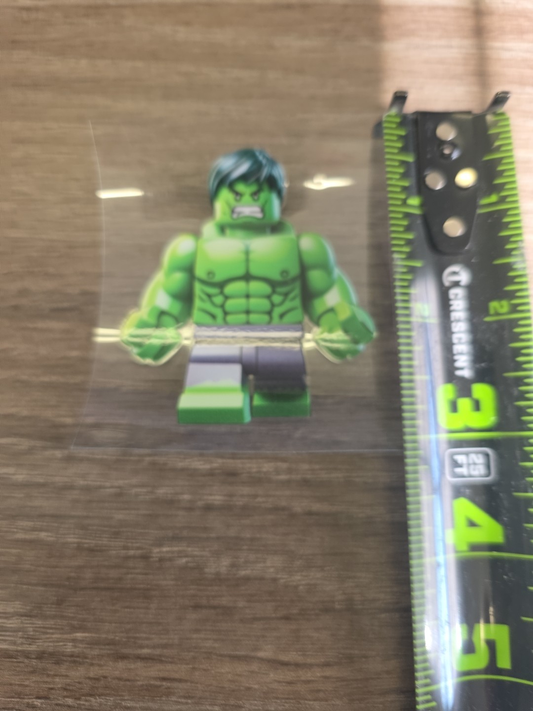 Lego Hulk Figurine UVDTF Decal Made In USA Waterproof